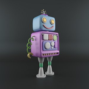 Cartoon Robot Box