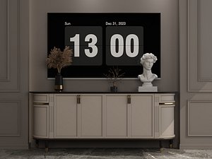 3D TV cabinet model