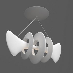 3D ceiling light bones lamp model