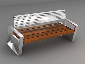 urban bench 3d model
