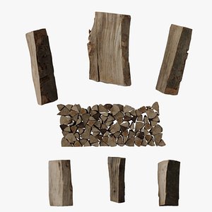 Firewood Pack - Photorealistic 3D model