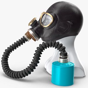 gas mask gp5 long 3D model