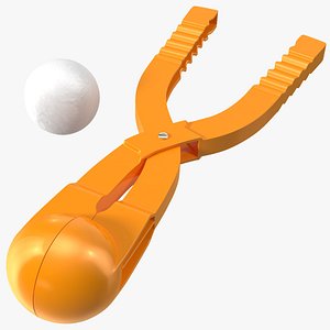 Snowball Maker Clip with Snowball 3D model