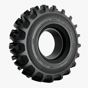 3D Realistc Tractor Tire model