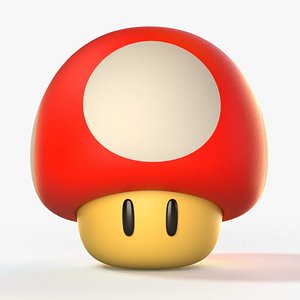 Super Mario Red Mushroom 3D model