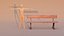 Classic Urban Wood  Cast Iron Bench - 8K Photogrammetry