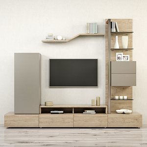 tv stand furniture gautier 3D model