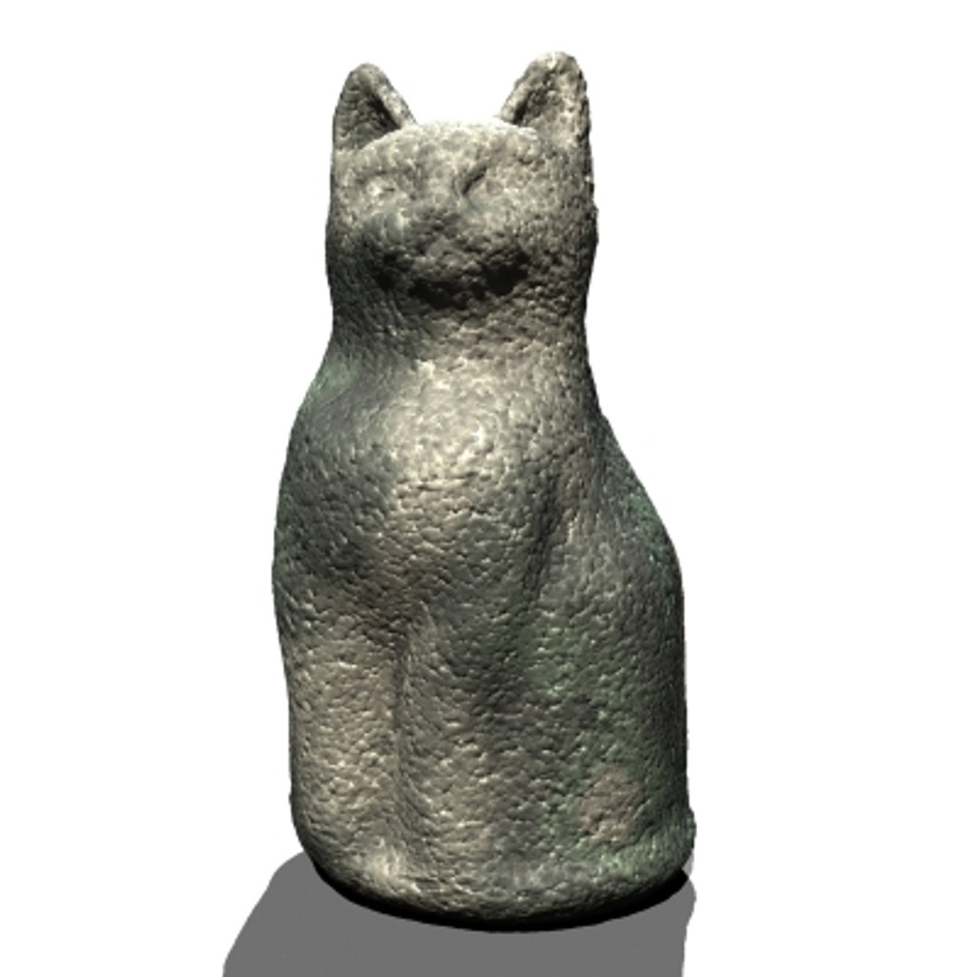 3d cat ornament garden