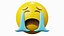 Pleurer Boule Jaune Emoticon Emoji ou Smiley