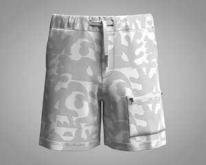 Mens Short Pant Camouflage model