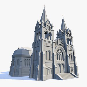 Cathedral Low Poly Untextured