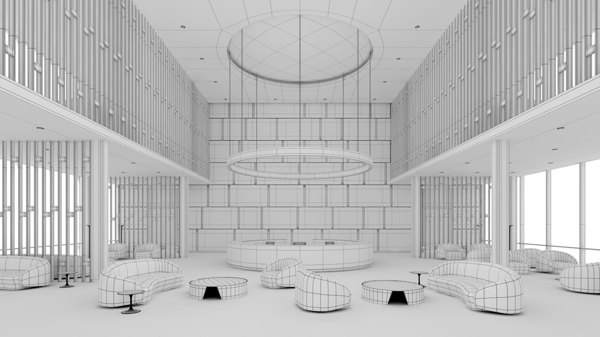 3D Model Hotel Lobby 03 - TurboSquid 2378768