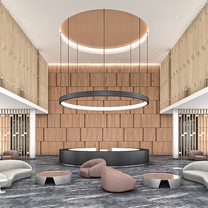 3D model Hotel lobby 03