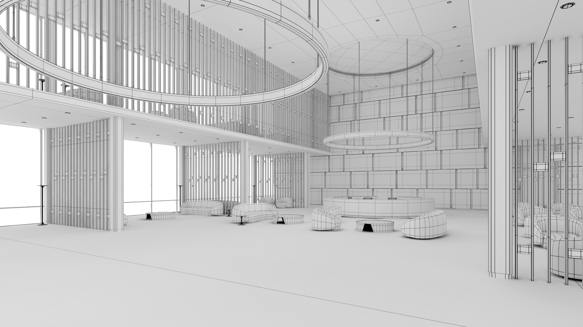 3D Model Hotel Lobby 03 - TurboSquid 2378768