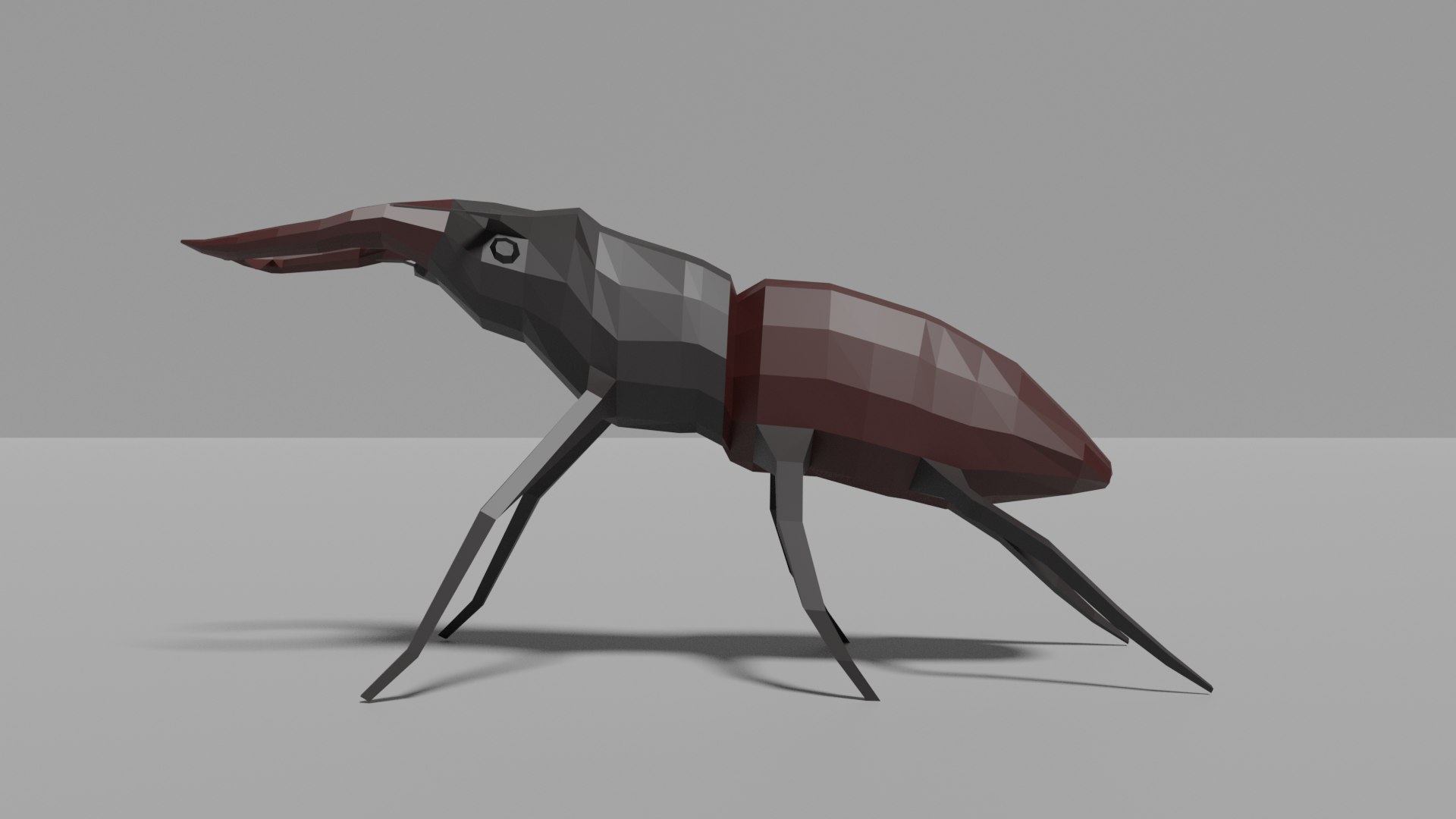 3D Low-poly Stag Beetle Model - TurboSquid 1777247