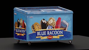 Worn Ice Cream Chest Freezer