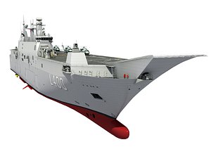 3D tcg anadolu lhd ship model