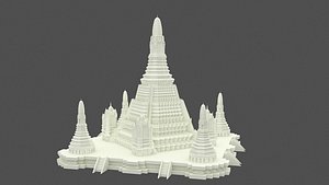 Wat Arun Temple 3D model