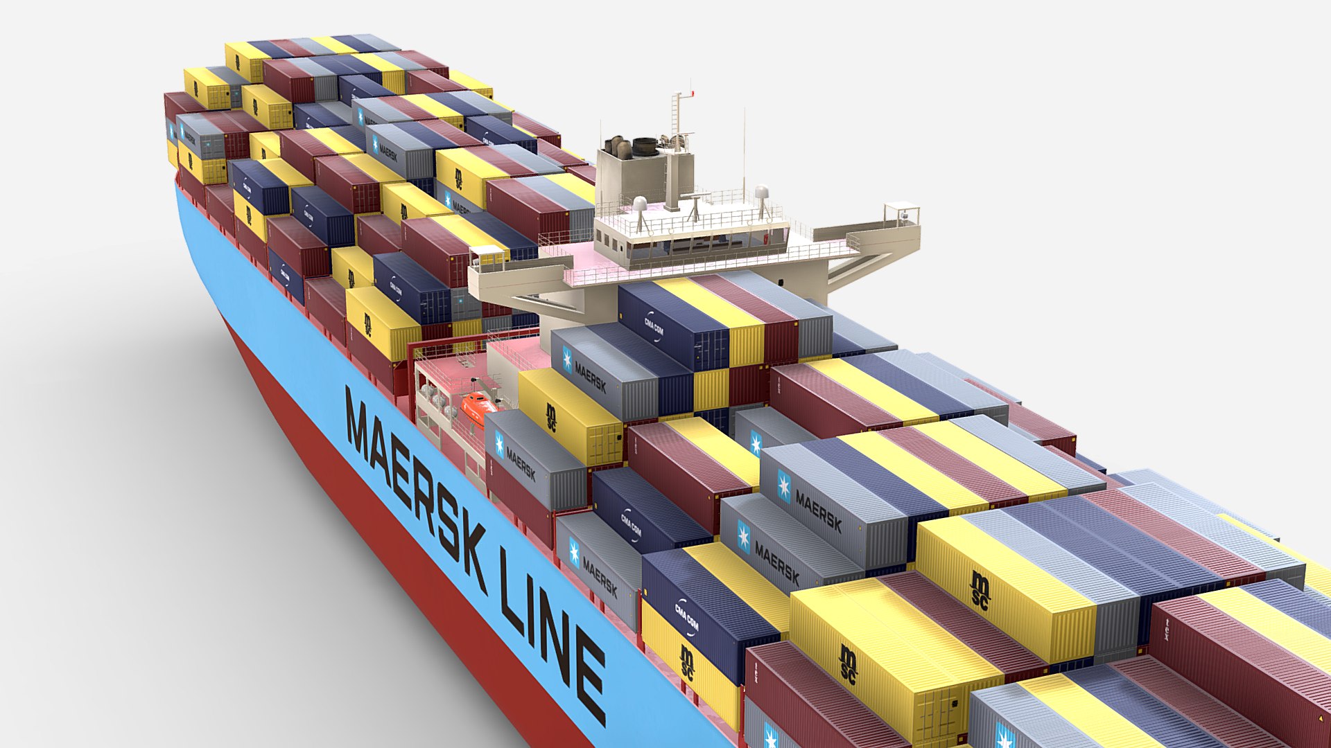 Container Ship 3D - TurboSquid 2257967