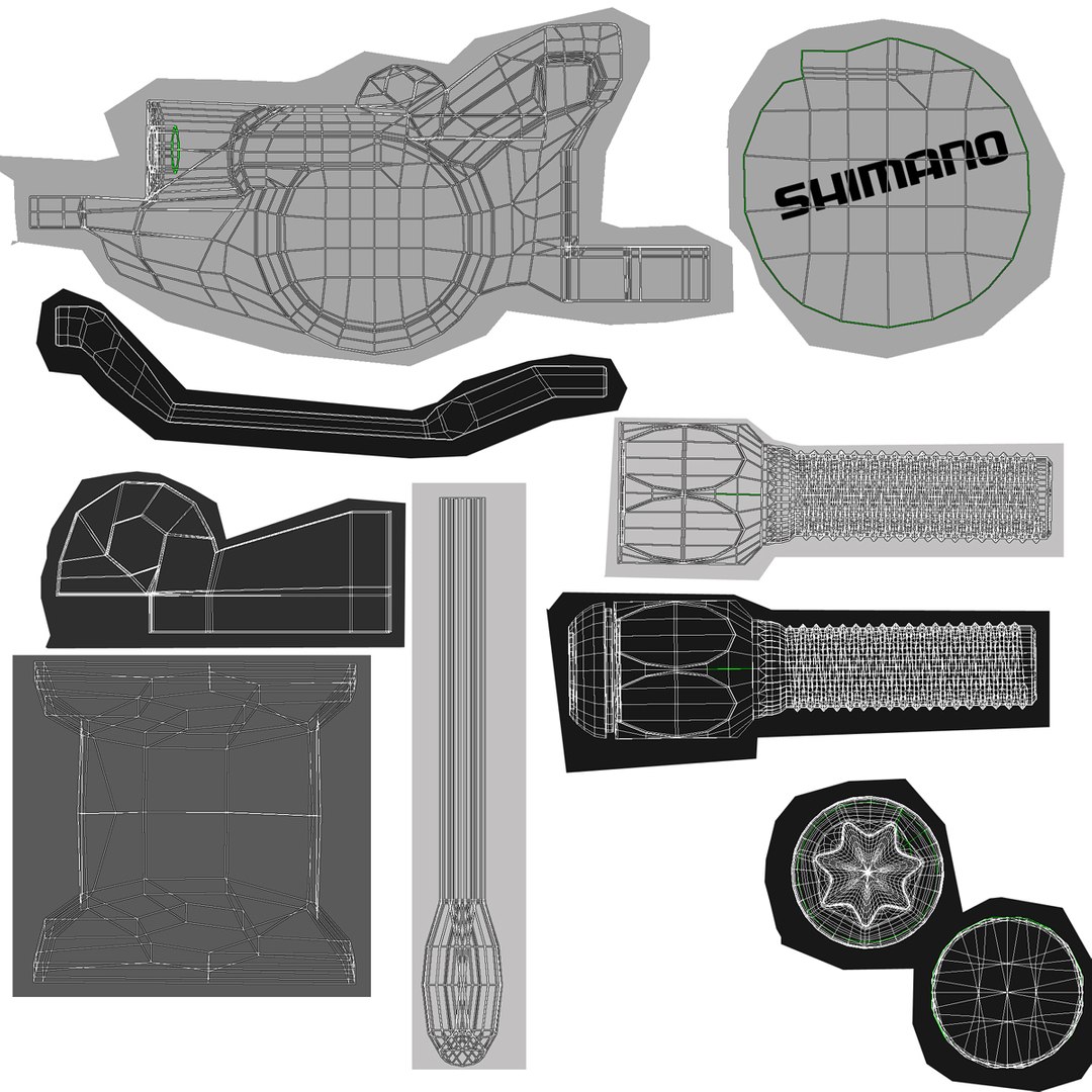 3d Max Shimano Brake Caliper