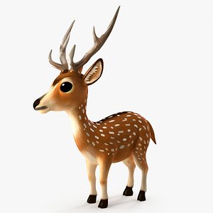 3D deer animation modeled