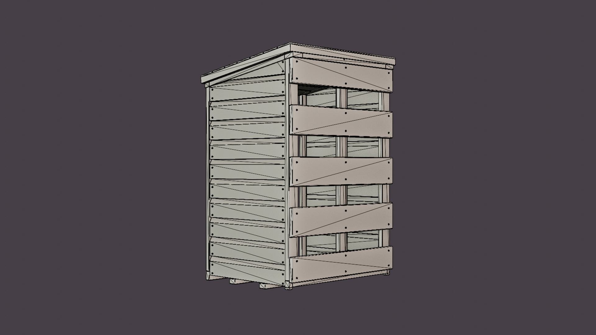Mini Log Store 3D Model - TurboSquid 2252140
