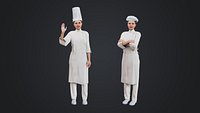 Female Chef Rigged