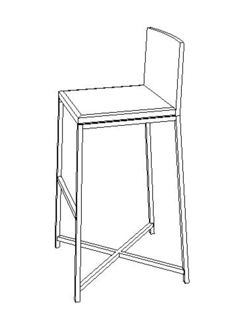 Bar Stool Revit 3D TurboSquid 1466659