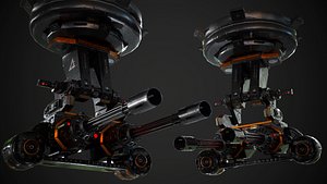 auto turret 3D model