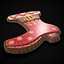 3D Red White Decorated Gingerbread Boot model