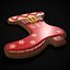3D Red White Decorated Gingerbread Boot model