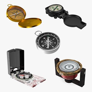 Compasses Collection 3 3D
