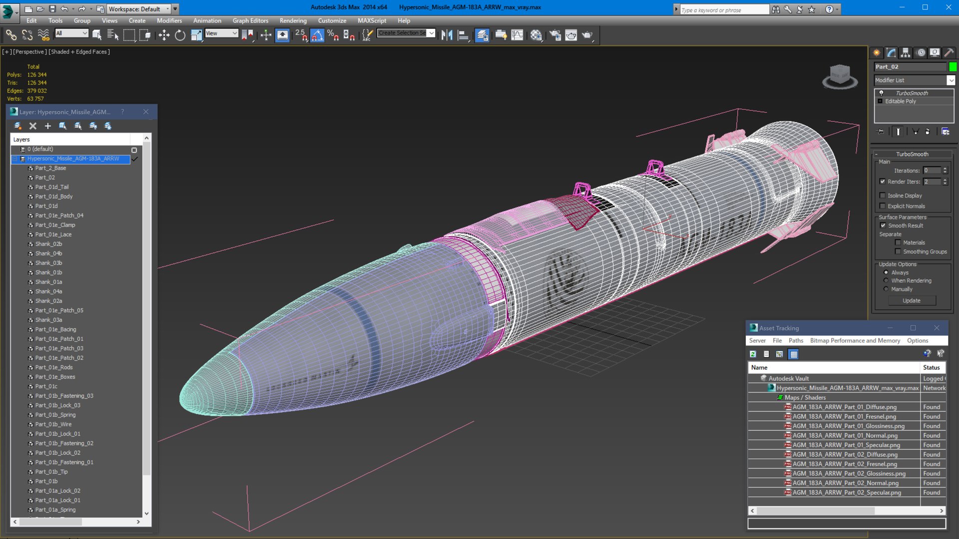 Hypersonic Missile AGM-183A ARRW 3D model https://p.turbosquid.com/ts-thumb/ZR/0FGujE/2q/hypersonicmissileagm183aarrwmb3dmodel018/jpg/1656132055/1920x1080/fit_q87/1a791260873774daa3e11b1de34e2275a7fd33ad/hypersonicmissileagm183aarrwmb3dmodel018.jpg