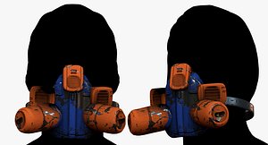 gas mask 3D model