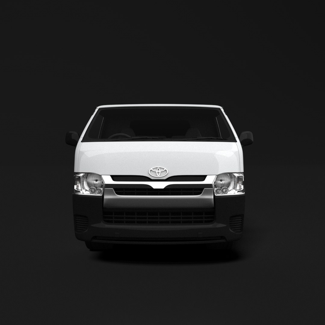 3D Toyota Hiace Panel Van Model - TurboSquid 2548532