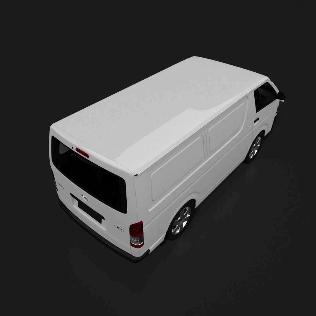 3D Toyota Hiace Panel Van Model - TurboSquid 2548532