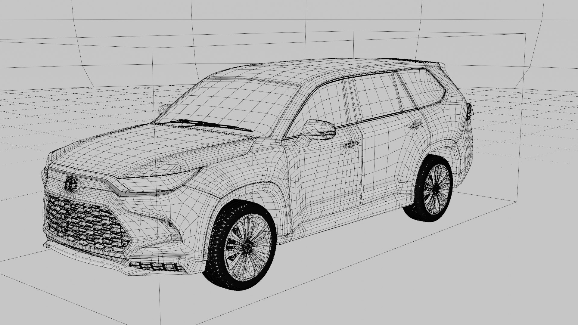 3D Highlander 2024 3D Model TurboSquid 2116633   Highlanderwireframe 0000 