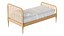3D Jenny Lind Kids Maple Wood Spindle Twin Bed