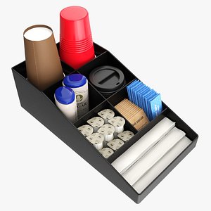 3D Coffee and tea station organizer small