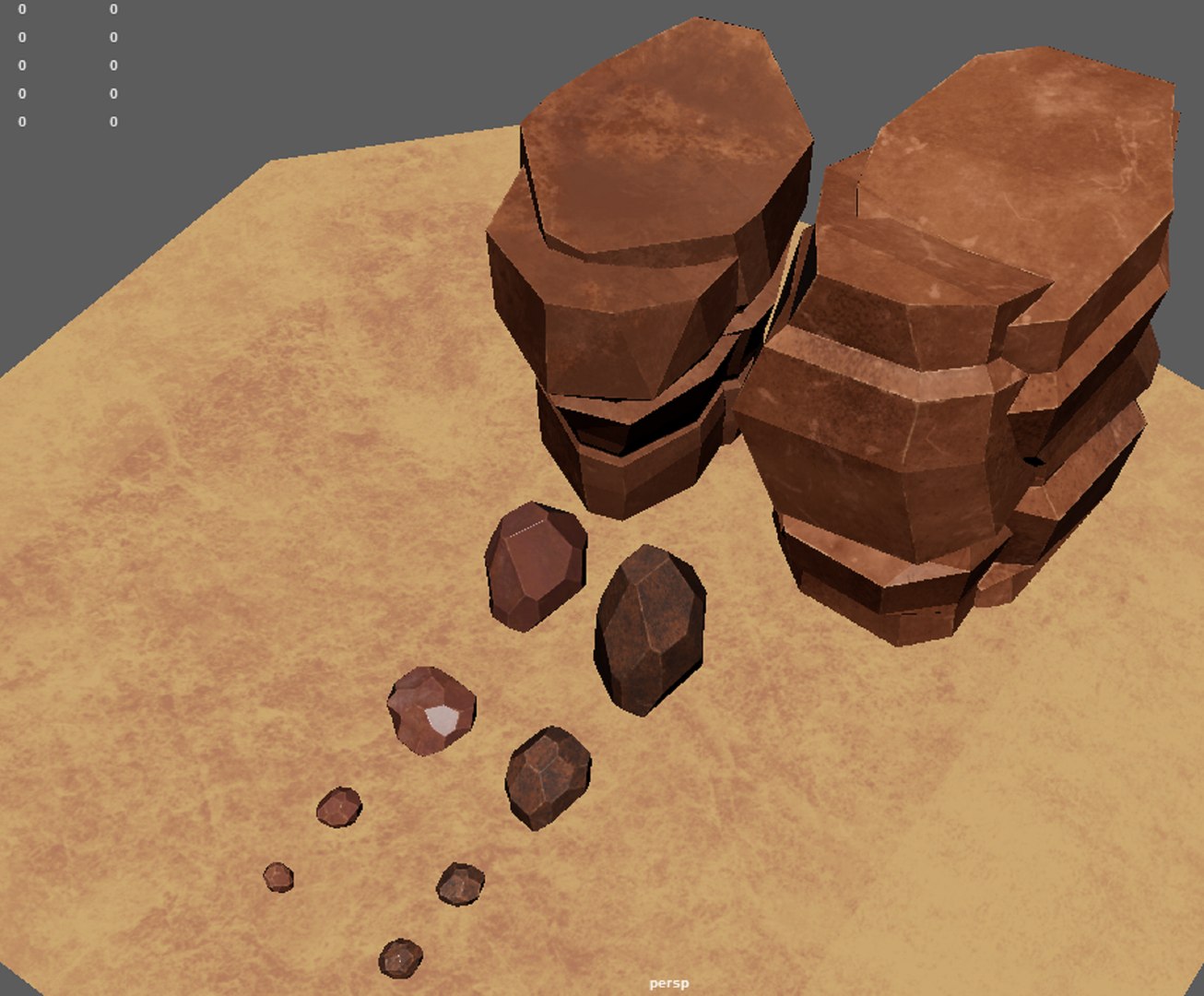 3D A Stylised House Set In An Environment Of Desert 3D Model ...