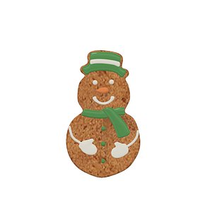 gingerbread cookie ginger 3D model