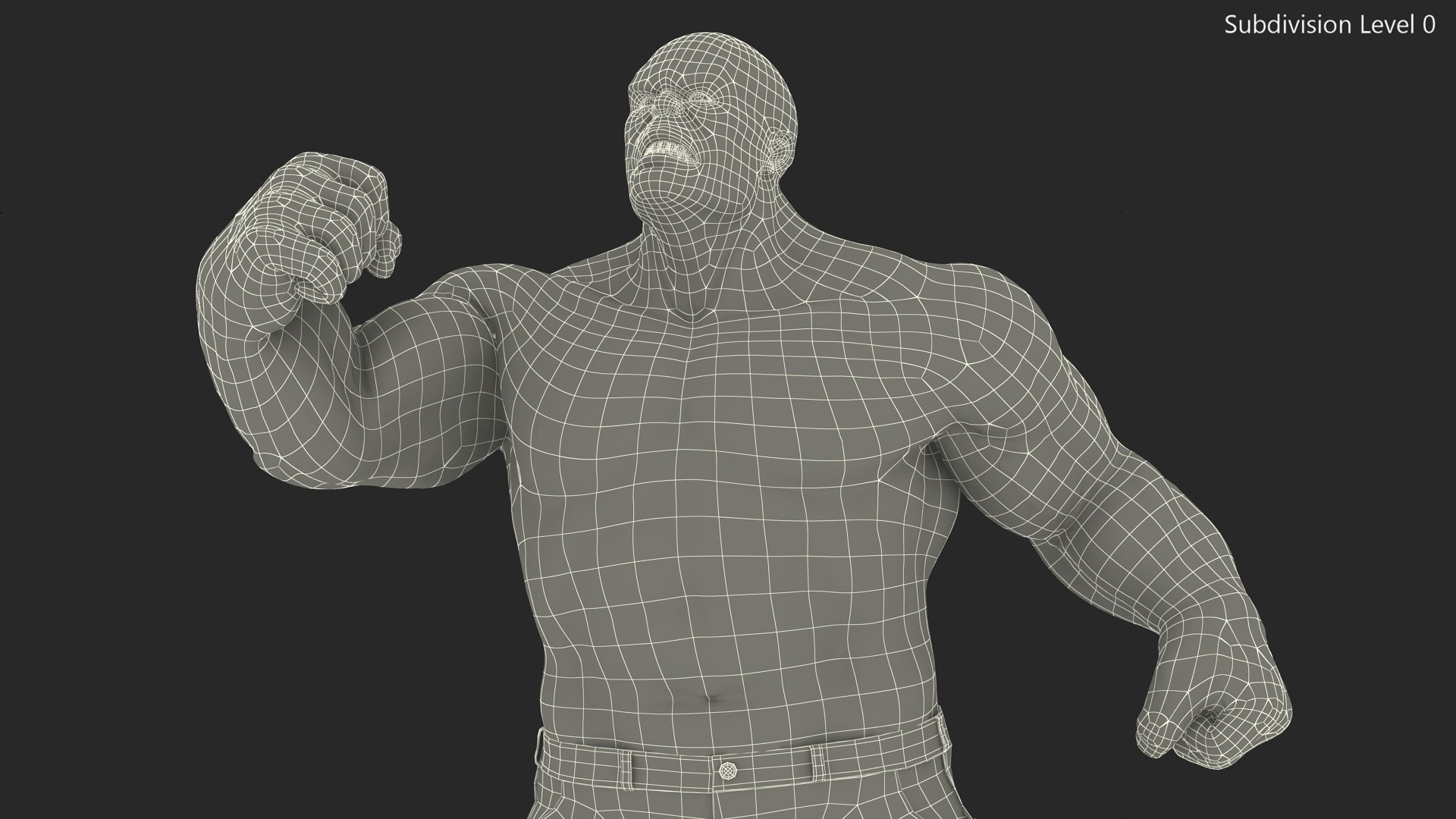Hulk Angry Pose Fur For Cinema 4D Model - TurboSquid 2425625