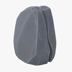 3D Cartoon Stone 03 model
