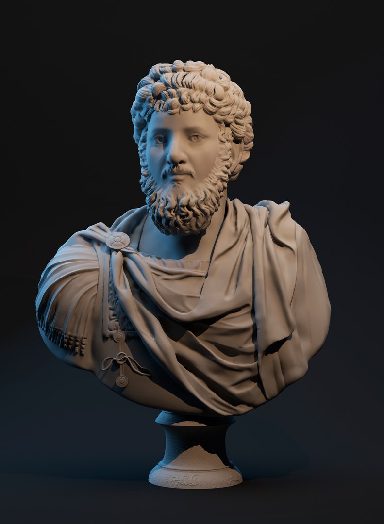 Roman Emperor Lucius 3d Max