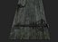 3D wooden medieval door