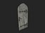 3D wooden medieval door