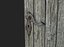 3D wooden medieval door