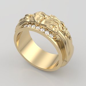 Romantic Sculptural Embrace Ring JDBCo