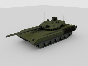 3d t-14 armata russian tank
