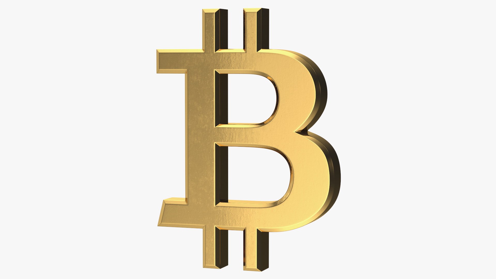 3D Bitcoin Symbol Gold Model - TurboSquid 1686375